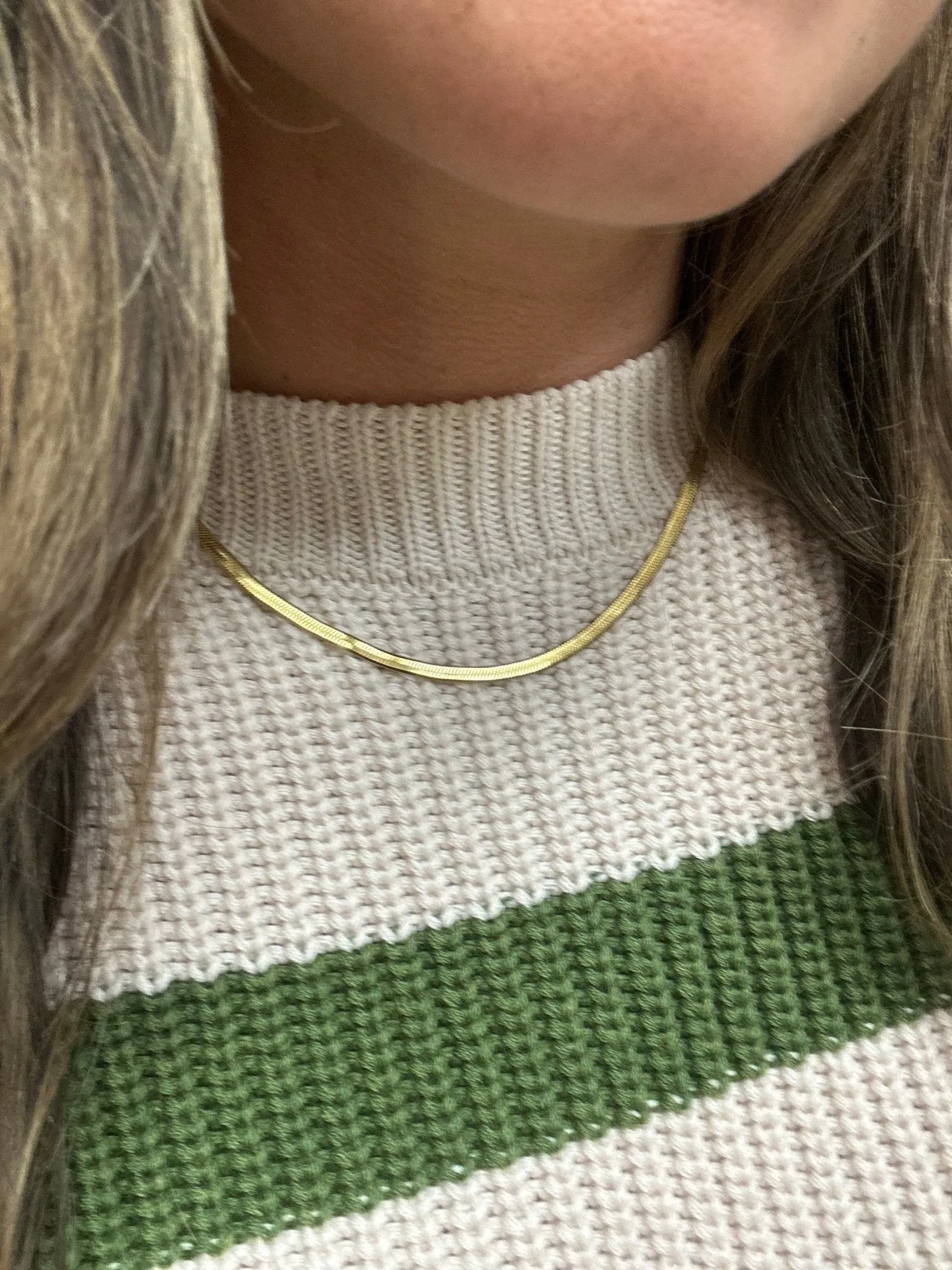 Effortless Herringbone Necklace