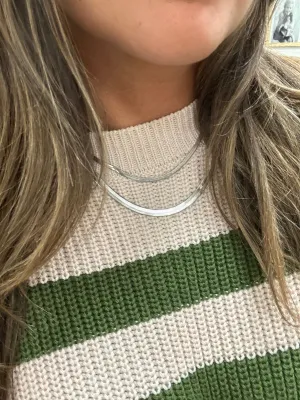 Effortless Herringbone Necklace