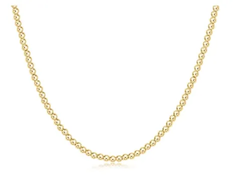 enewton 15" Choker Classic Gold 2.5mm Bead