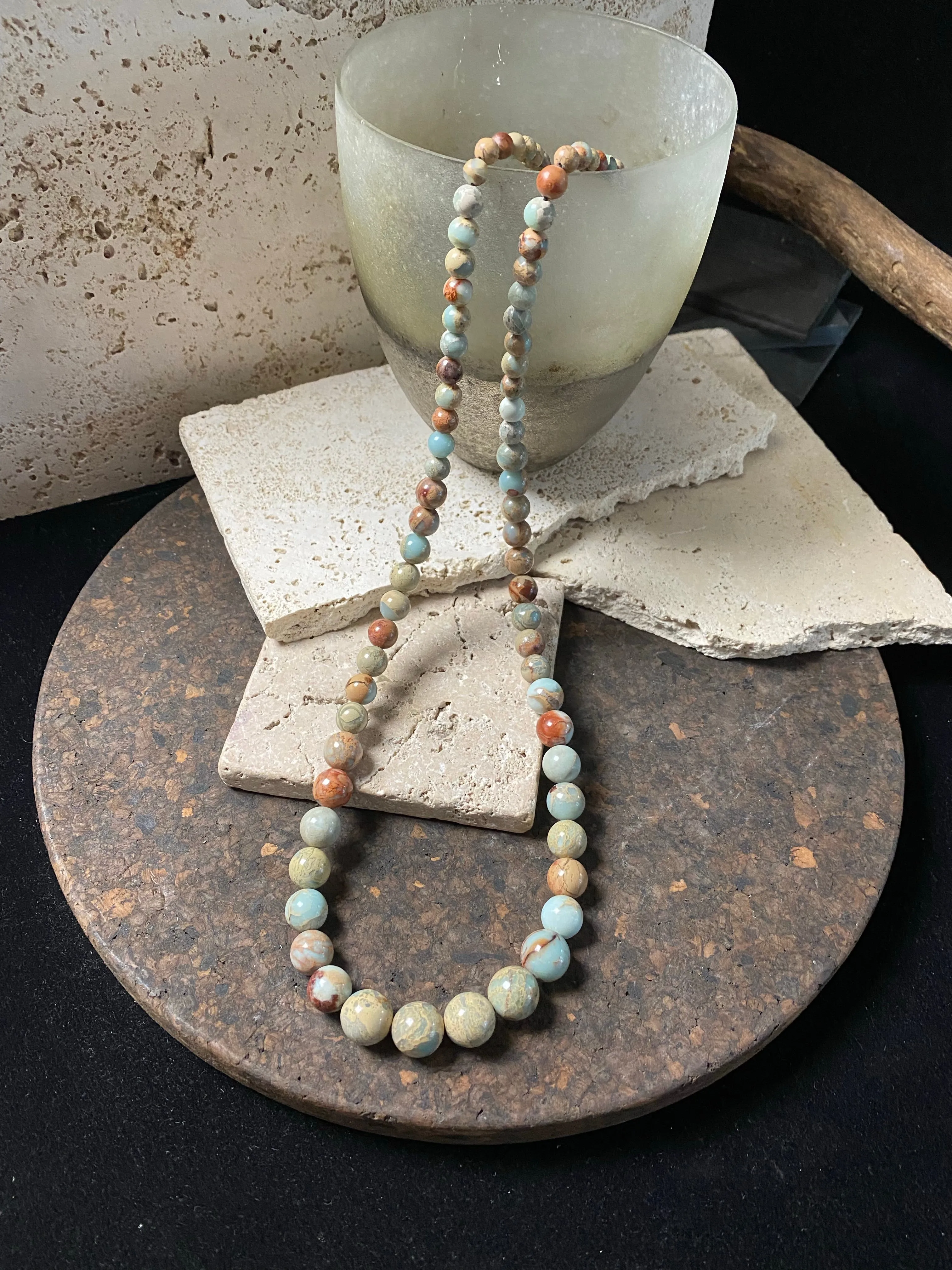 Ethiopian Opal Long Necklace