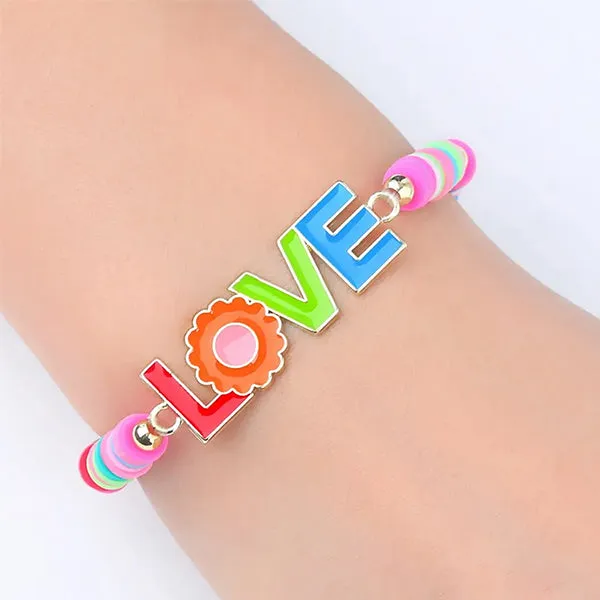 Girls Bracelet by Girl Nation, Peace, Love & Happiness Collection