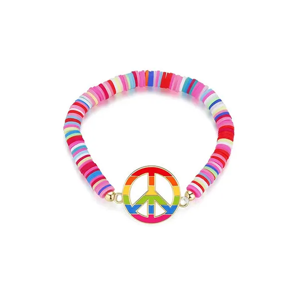 Girls Bracelet by Girl Nation, Peace, Love & Happiness Collection