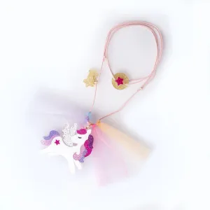 Girls Necklace | Unicorn Glitter Necklace | Lilies and Roses NY