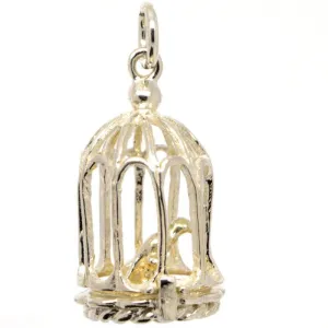 Gold Bird Cage Charm