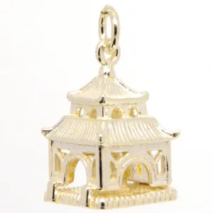 Gold Buddha in Pagoda Charm