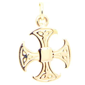 Gold Canterbury Cross Charm