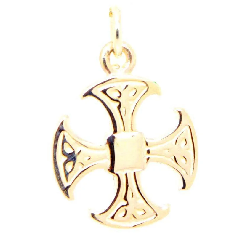 Gold Canterbury Cross Charm