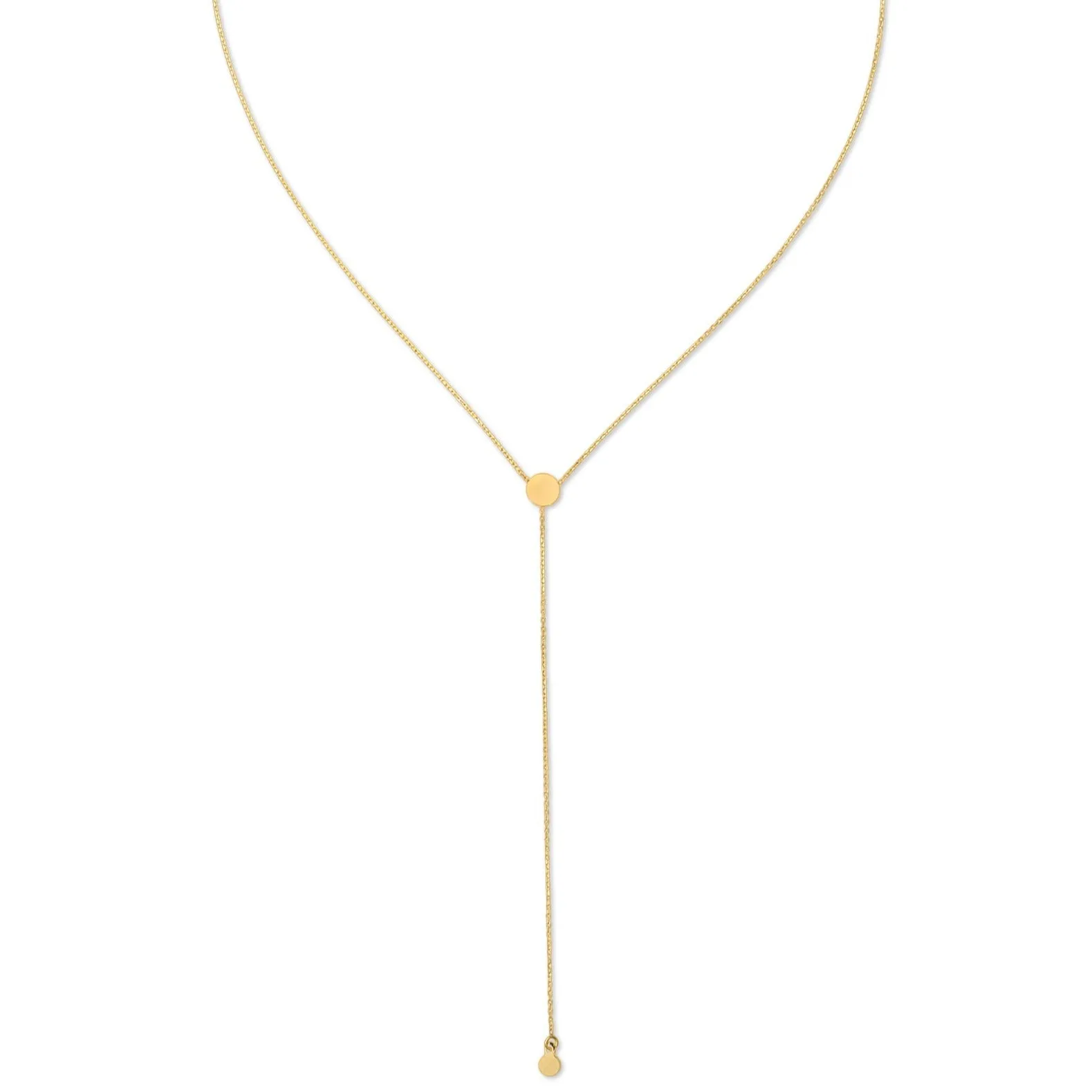 Gold Lariat Necklace