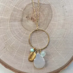 Gold Pendant Long Necklace