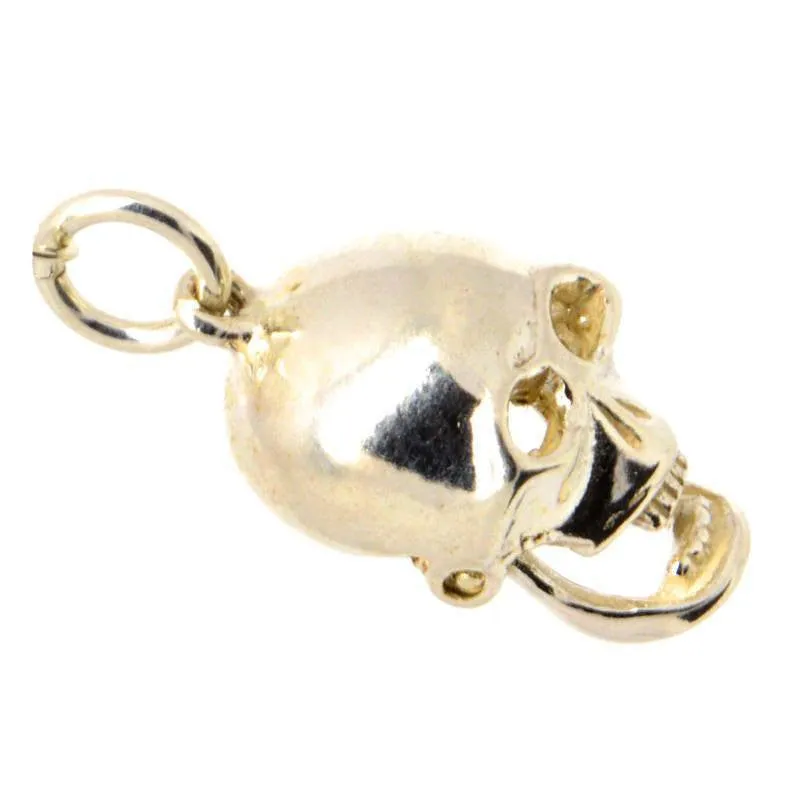 Gold Skull Charm