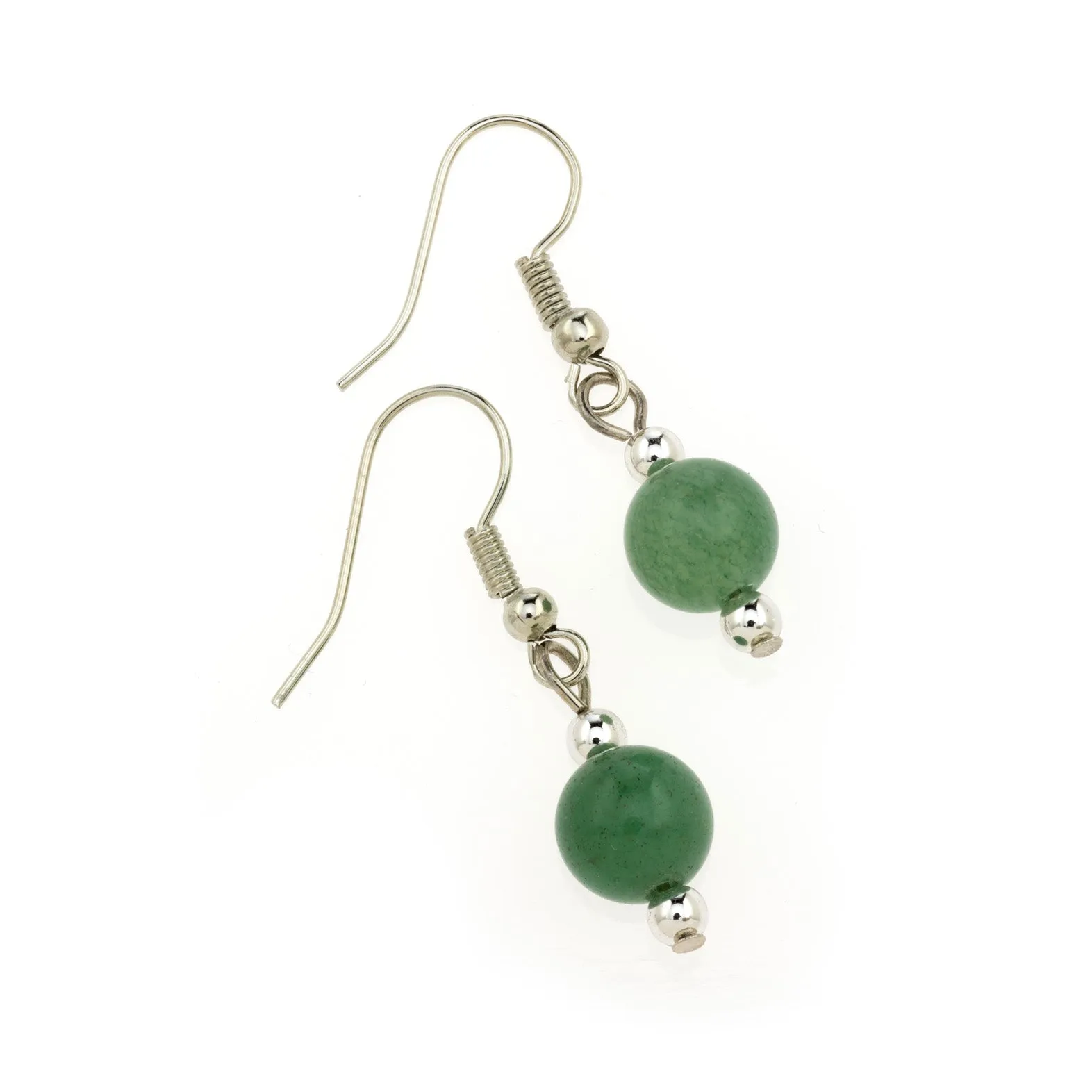 Green Aventurine MCB 8mm Earring