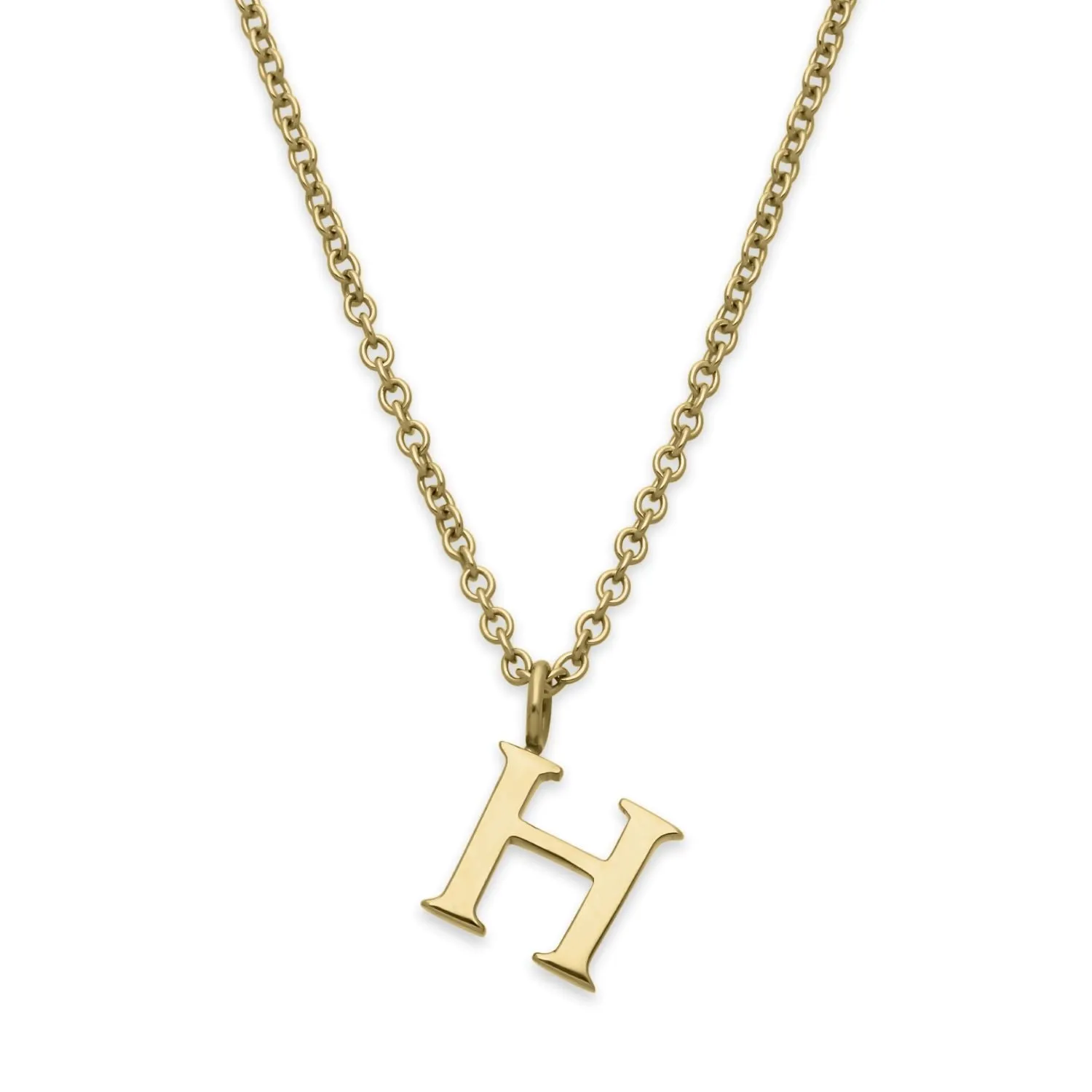 H Letter Gold Necklace