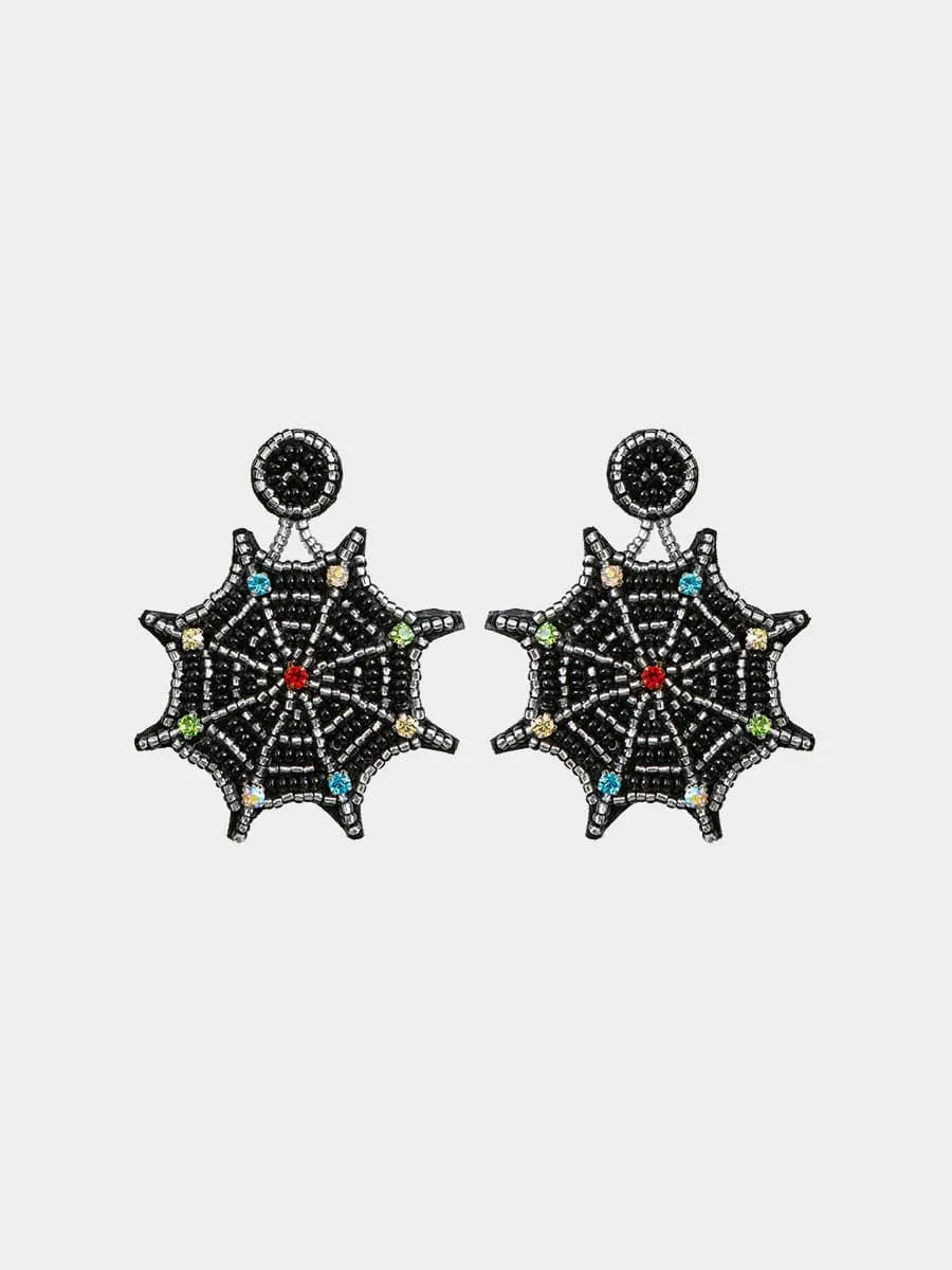 Handmade Spider Web Exaggerated Earrings MSE00155