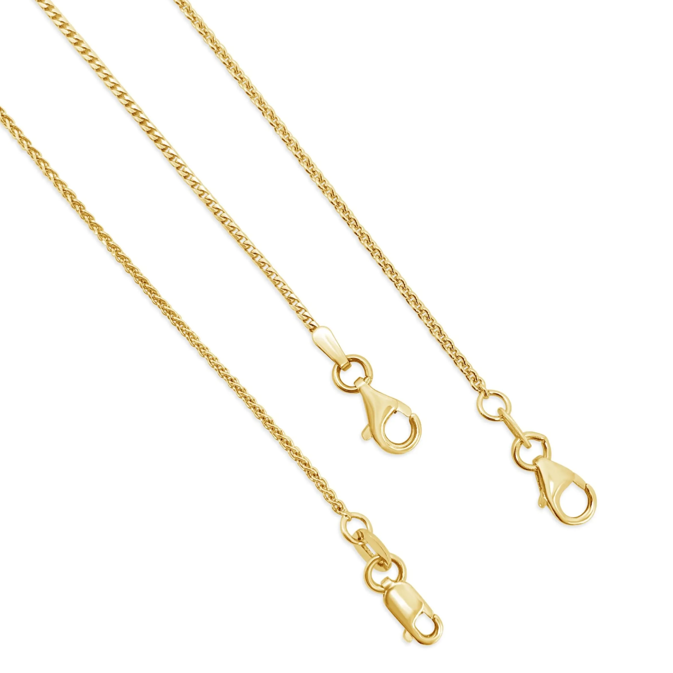 Italian Trace Link Chain-   18 Karat Gold