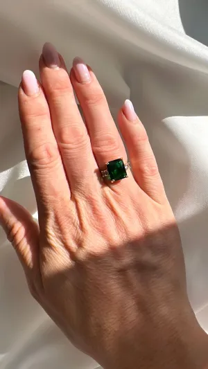 Jessica - Green Gold Adjustable Ring