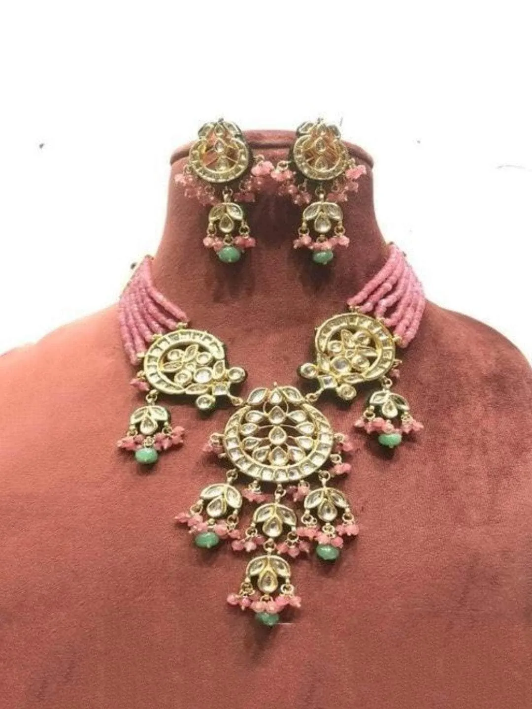 Kundan 3 Pendant Necklace