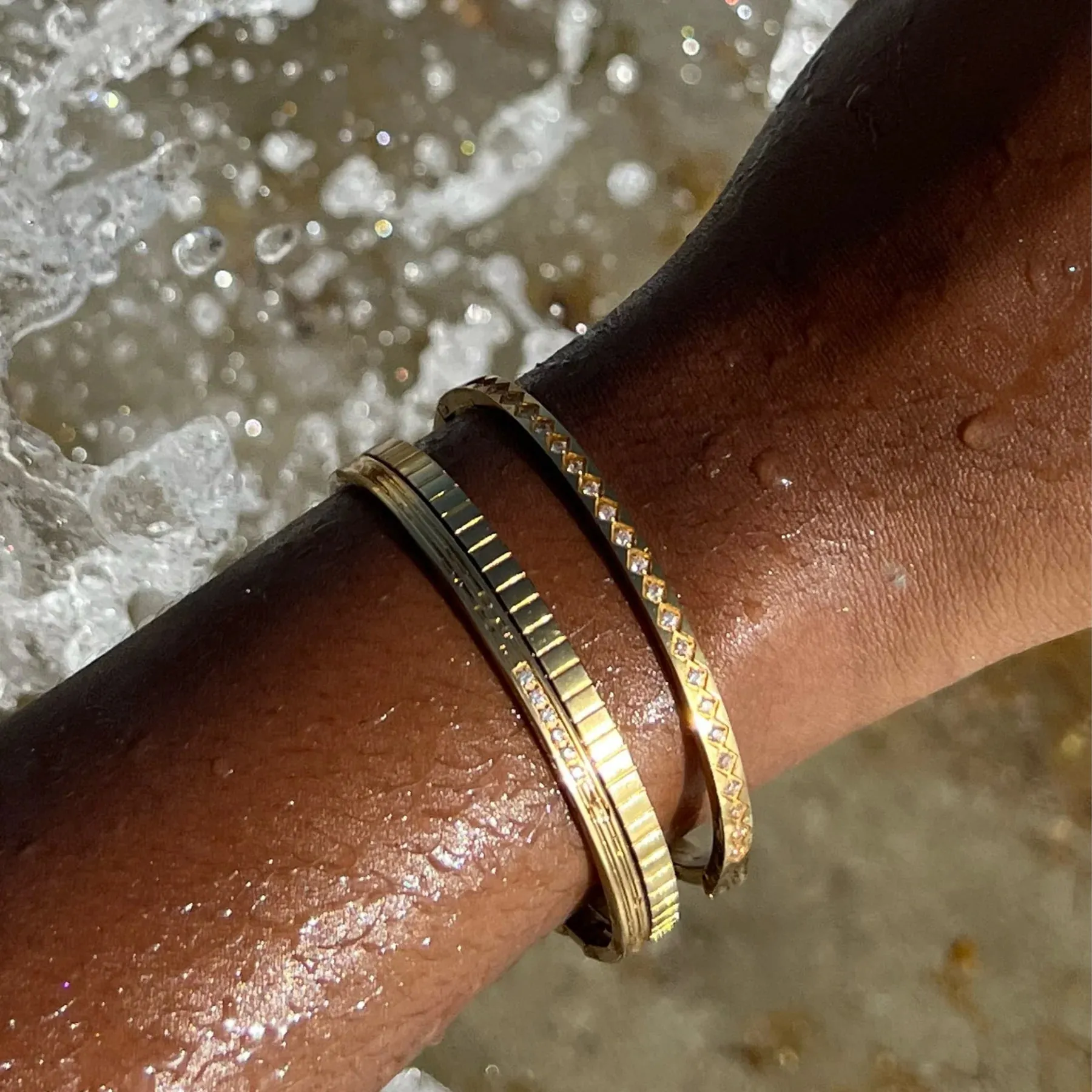 Kyle Bangle Bracelet Gold