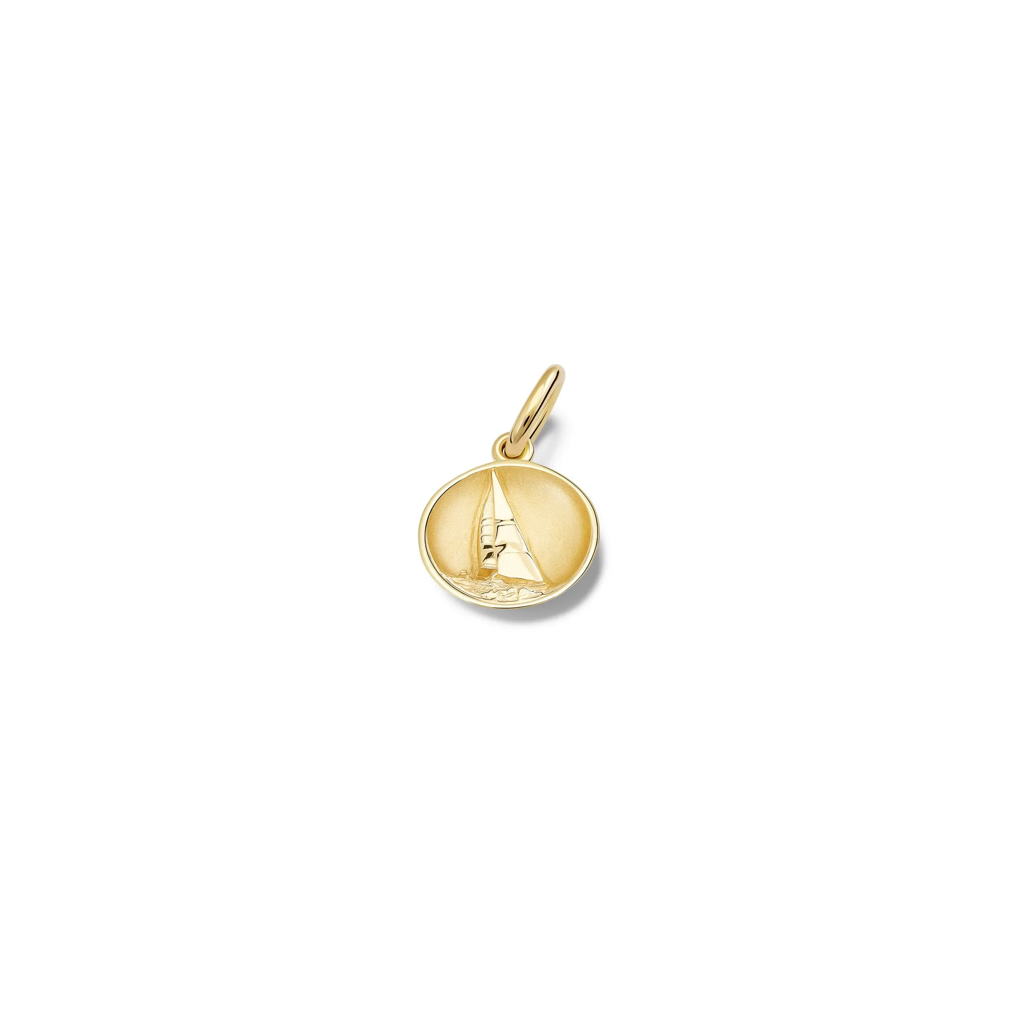 La Voile Necklace Pendant Yellow Gold