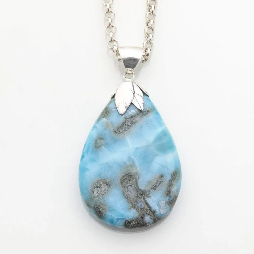 Larimar Gemstone Pendant, Makka