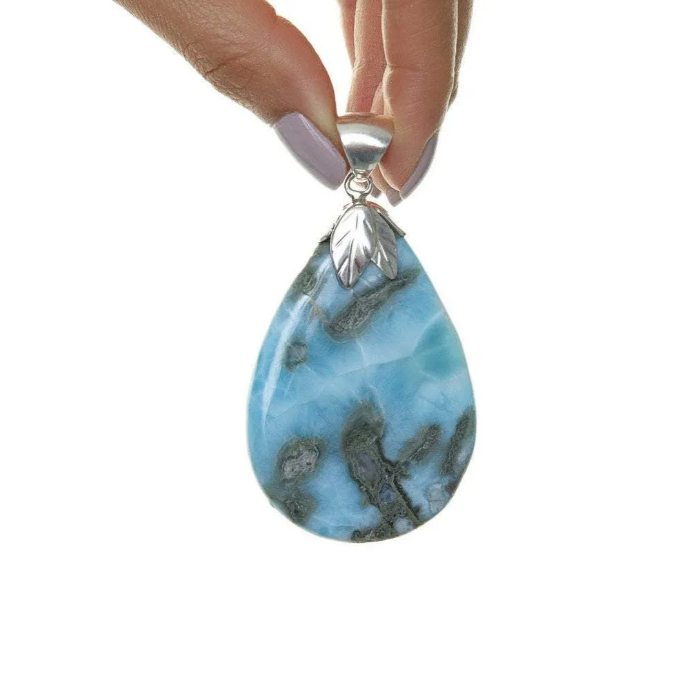 Larimar Gemstone Pendant, Makka