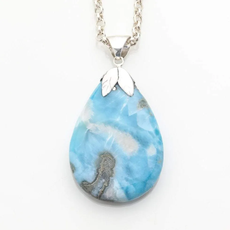 Larimar Gemstone Pendant, Makka