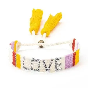 Love Is Project - Atitlan LOVE Bracelet - White & Red