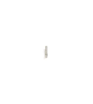 Medium Pave Oval Push Gate Annex Link White Gold