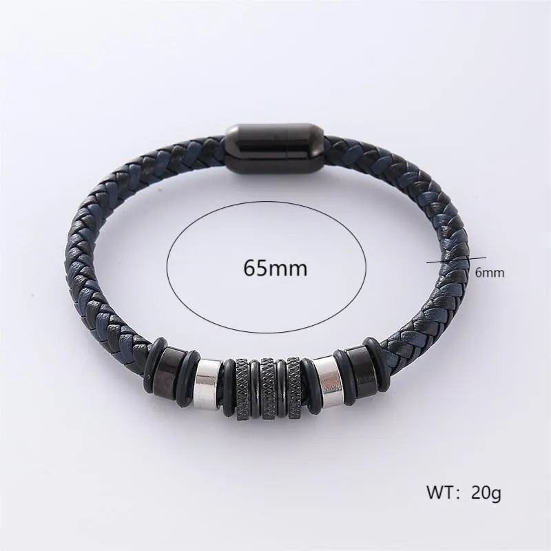 Men Minimalist Circle U-Shape Stainless Steel Electroplating Bracelets