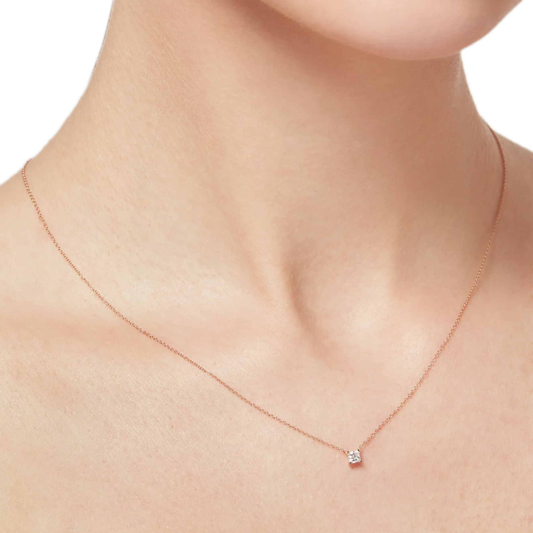 Mercury solitaire necklace 0.2ct