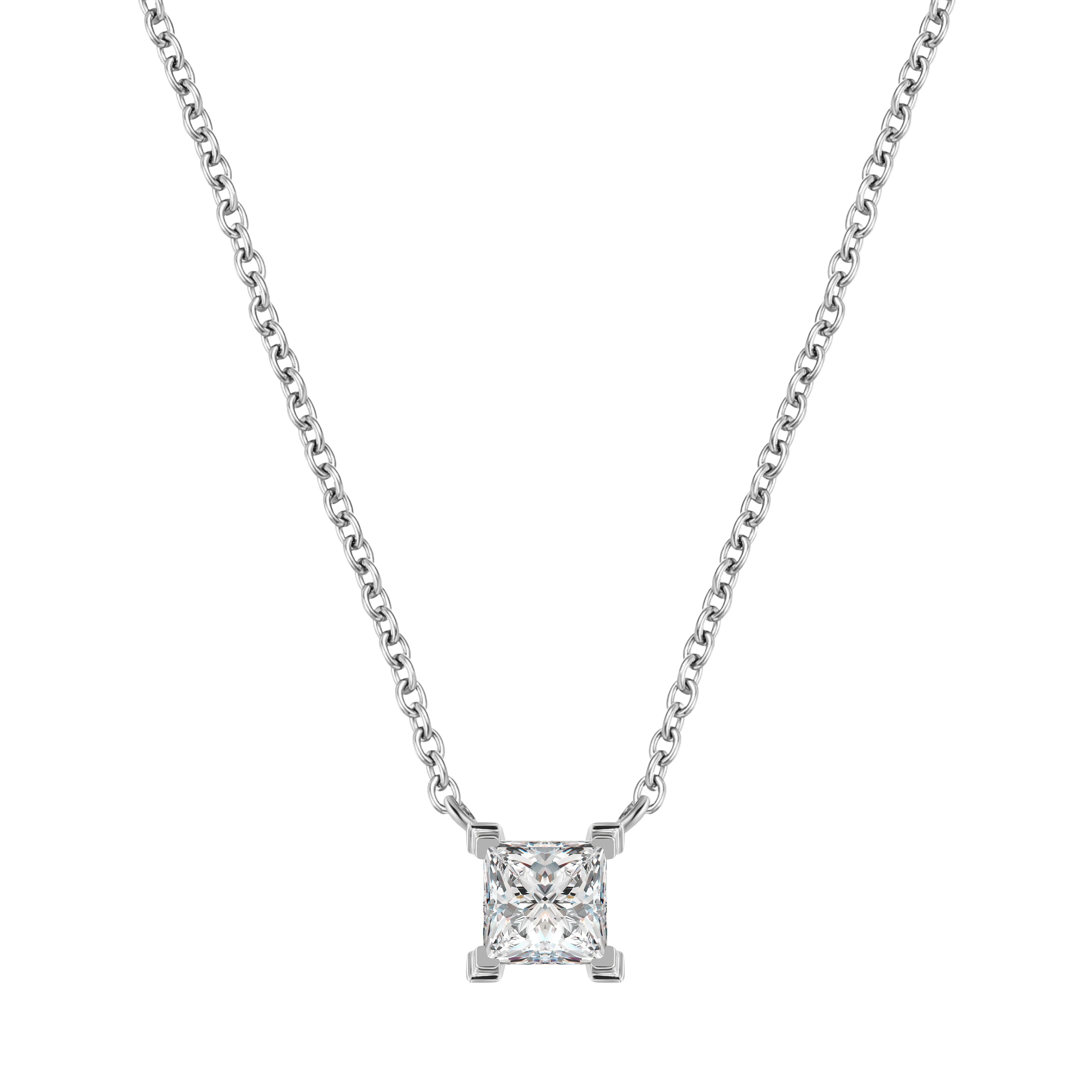 Mercury solitaire necklace 0.2ct