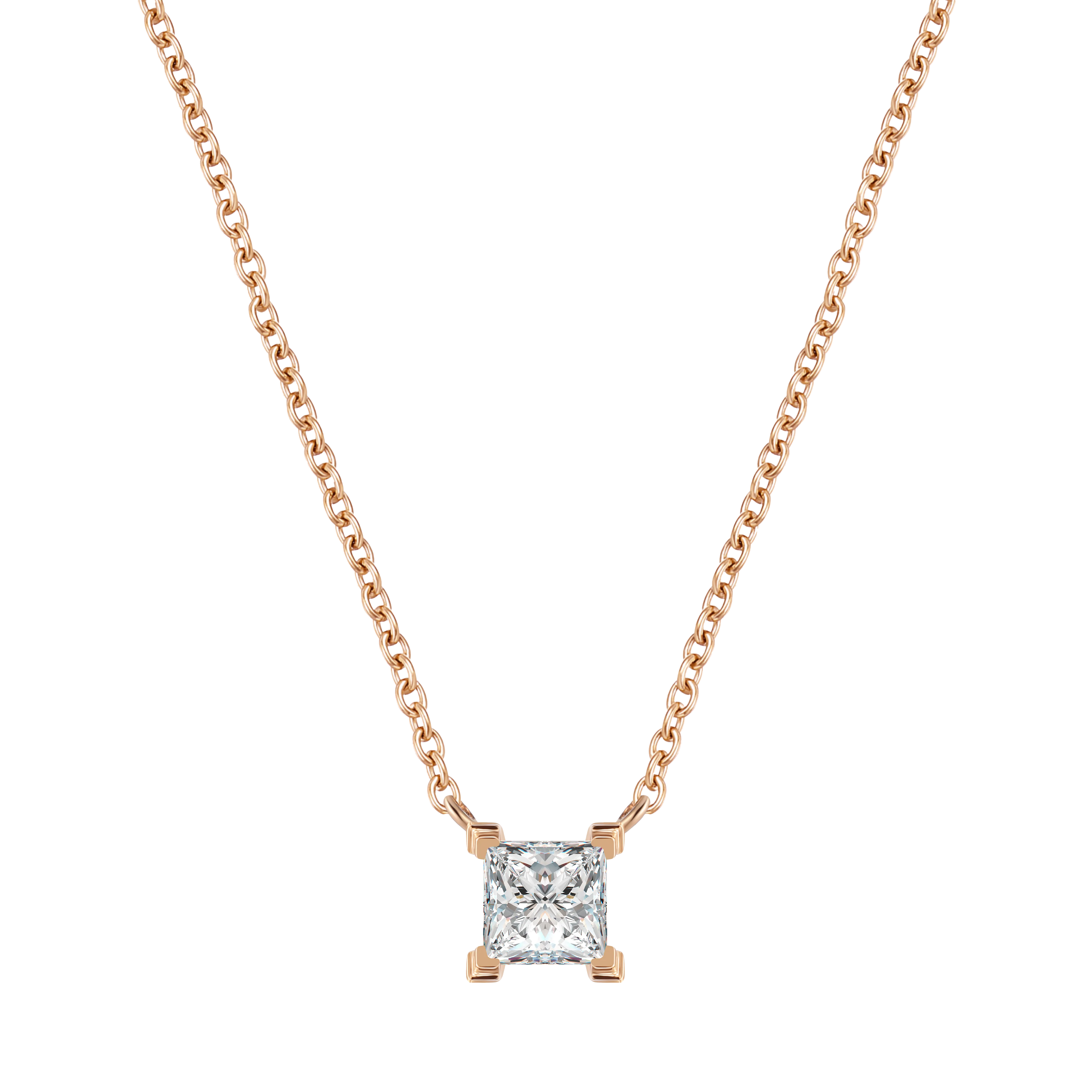 Mercury solitaire necklace 0.2ct