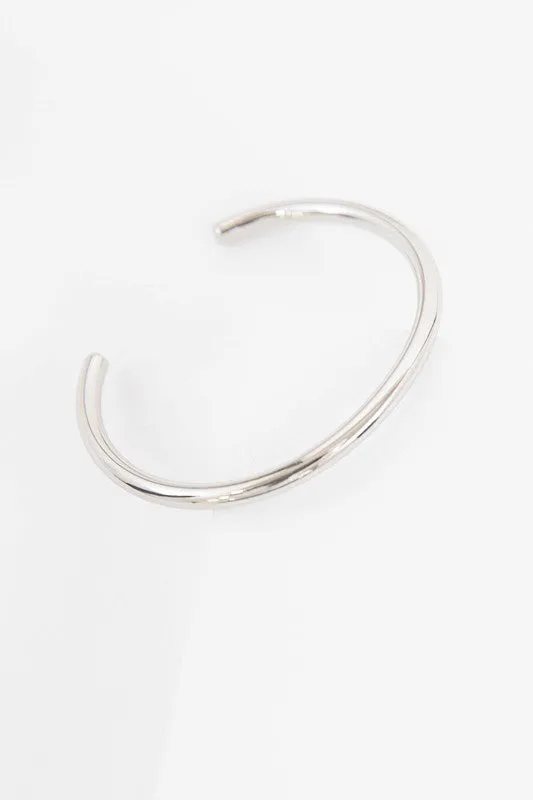 Minimalist Stainless Steel Cuff Bracelet