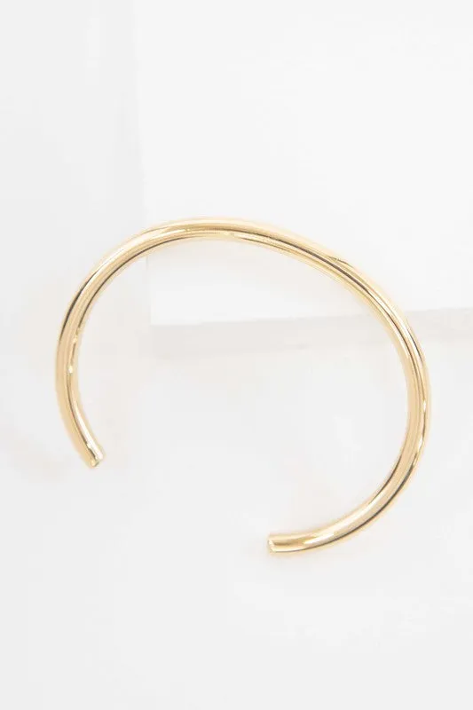 Minimalist Stainless Steel Cuff Bracelet