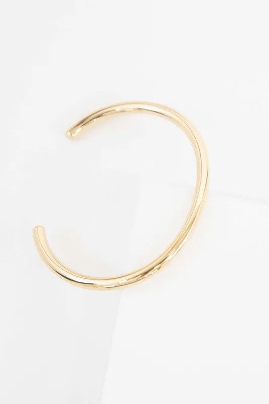 Minimalist Stainless Steel Cuff Bracelet