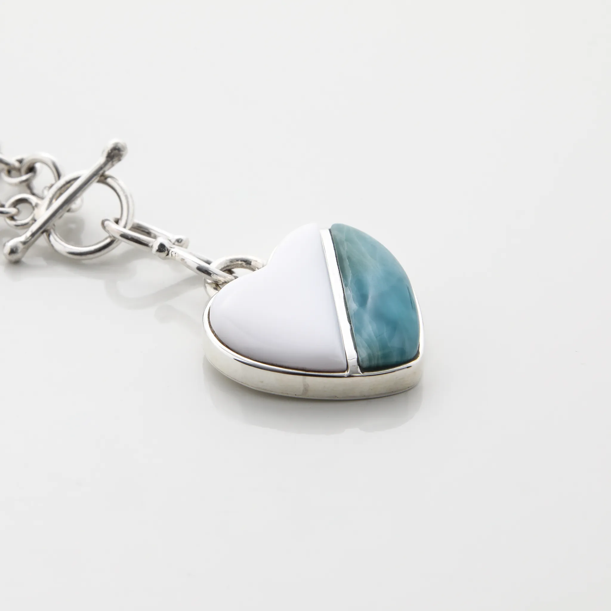 Mother Pearl Heart Charm