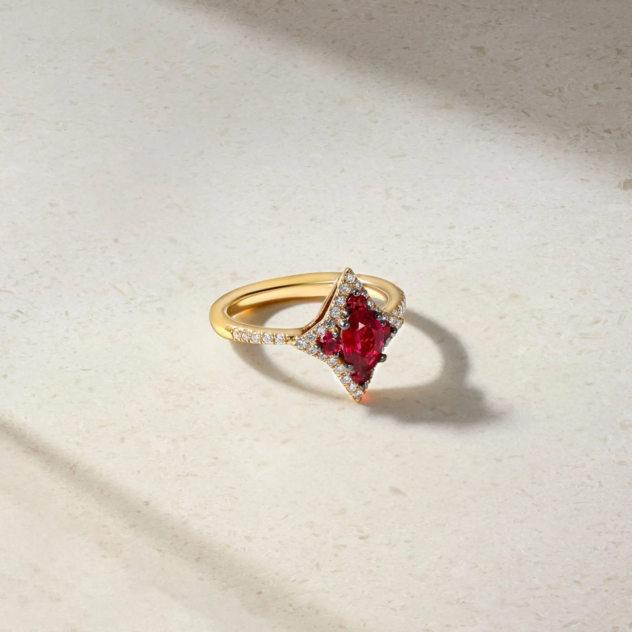 Notte Ruby and Diamond Ring