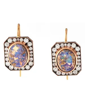 Opal and Diamond Renee Earrings