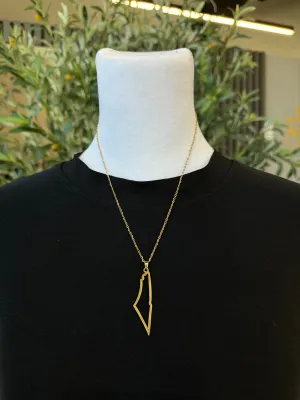 Pali Necklace - Gold Map