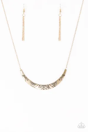 Paparazzi Necklace ~ Howl At The Moon - Gold