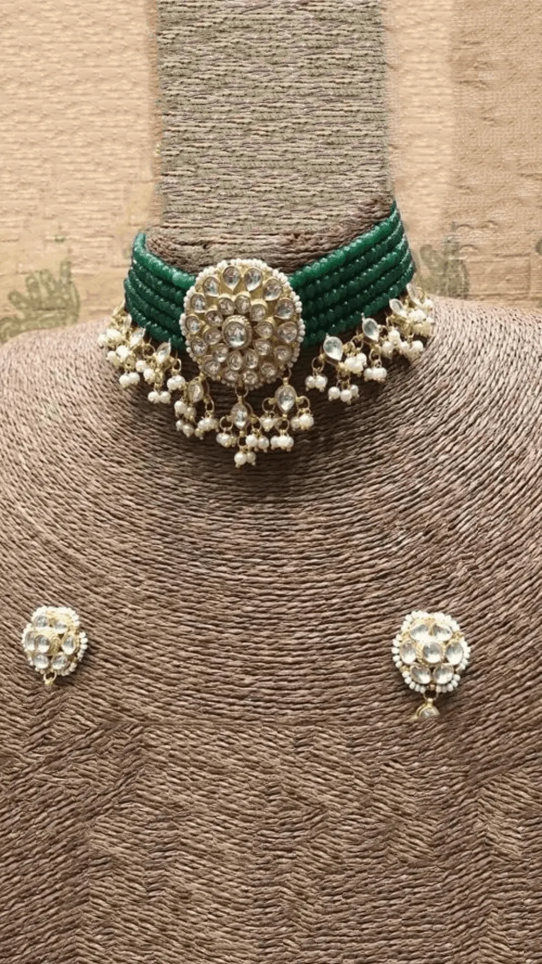 Patchi Kundan Beaded Choker