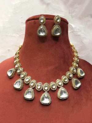 Patchi Kundan Triangular Hanging Necklace