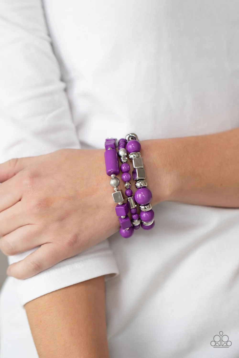 Perfectly Prismatic - Purple Paparazzi Accessories