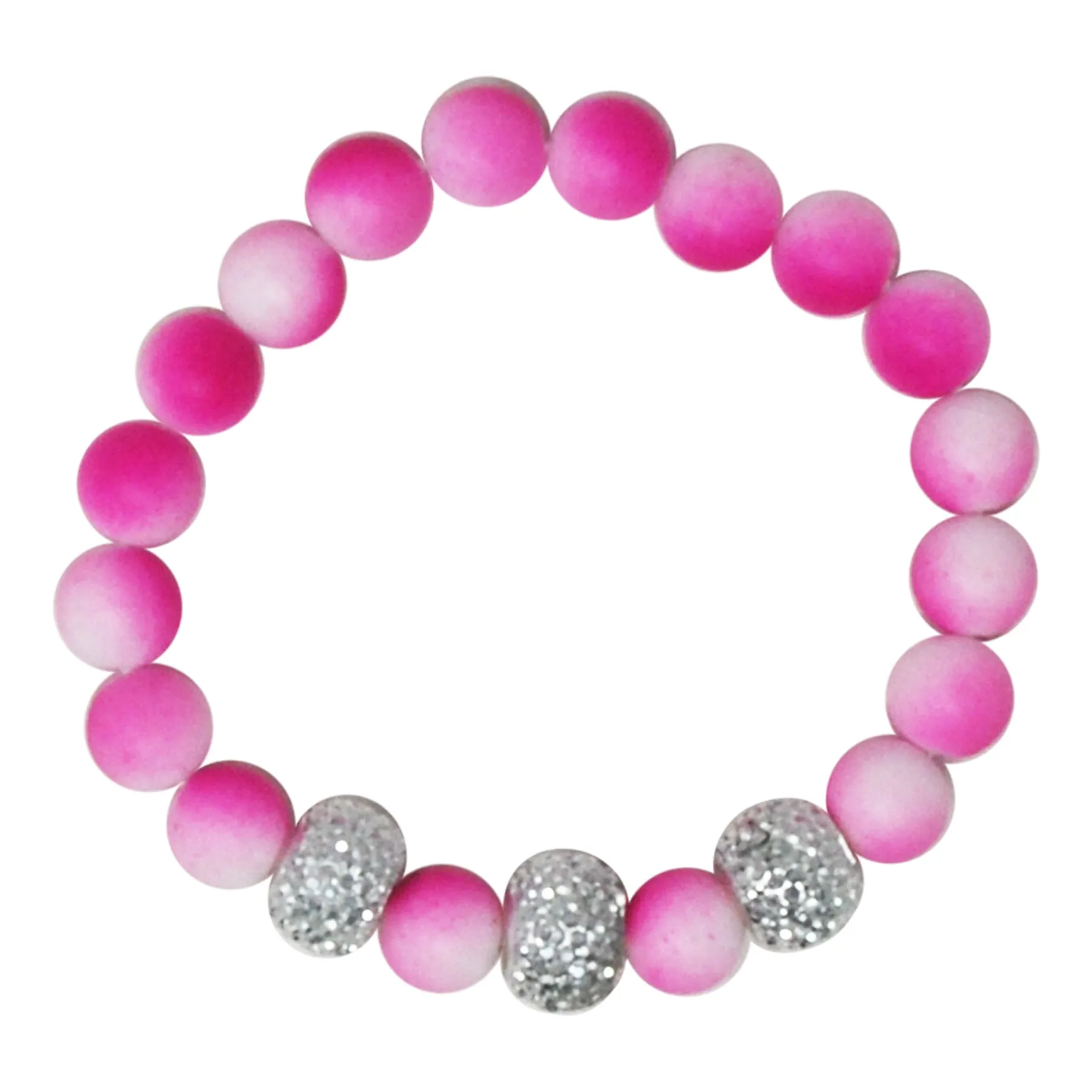 Pink Poppy Ombre Rubber Touch Bracelet Assorted Styles