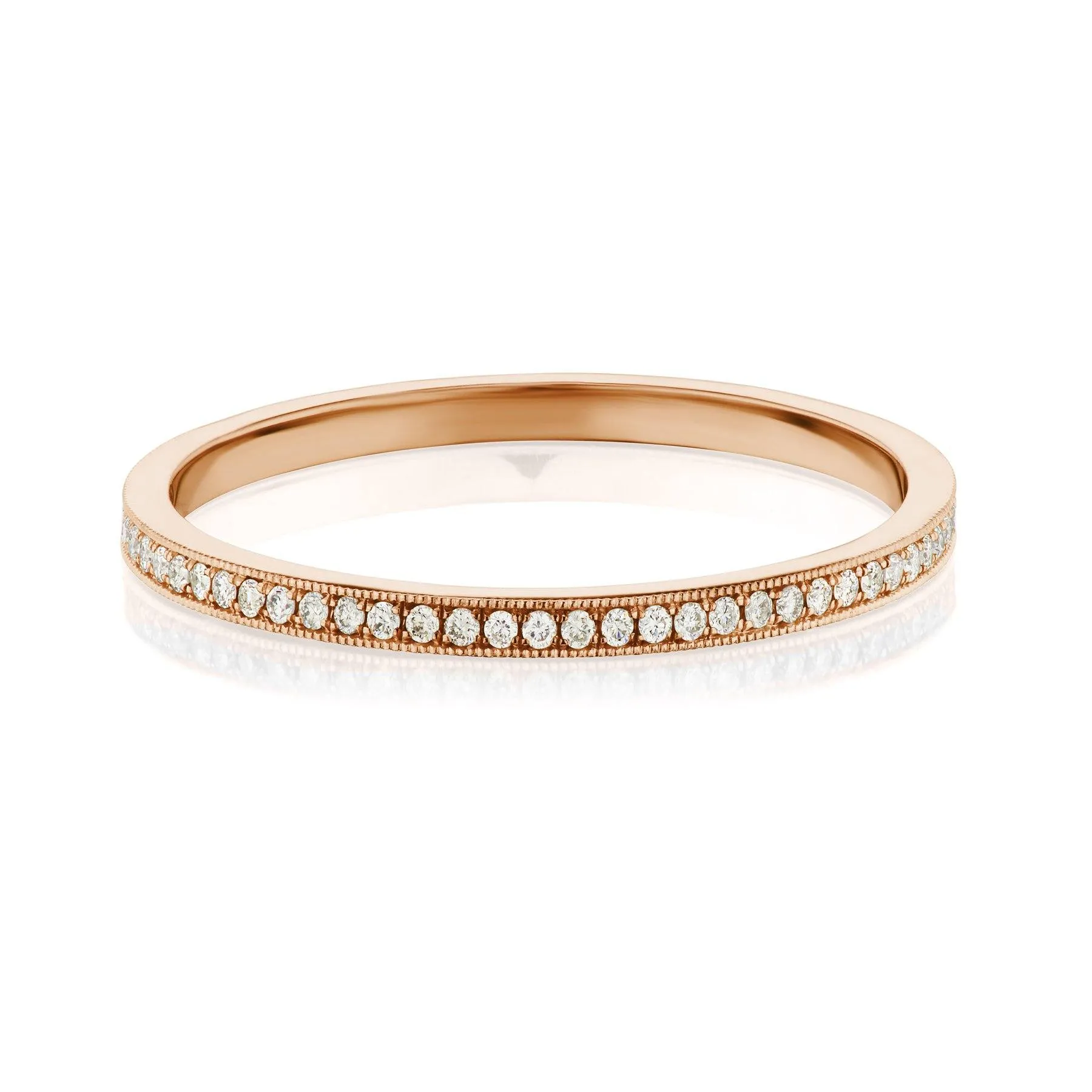 Rose Gold Pave Diamond Eternity Band