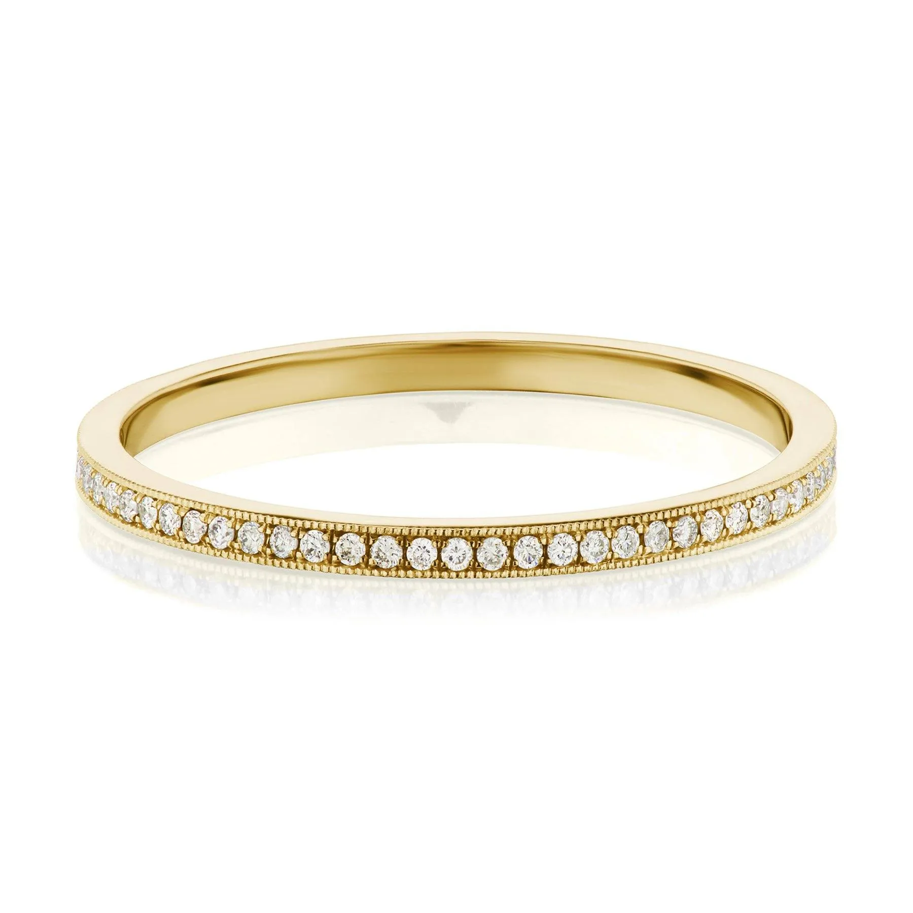 Rose Gold Pave Diamond Eternity Band