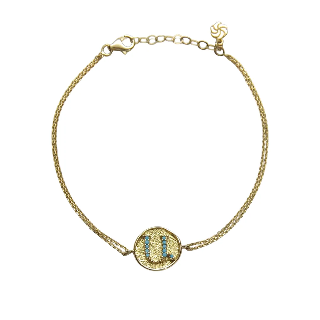 Round Armenian Initial Bracelet