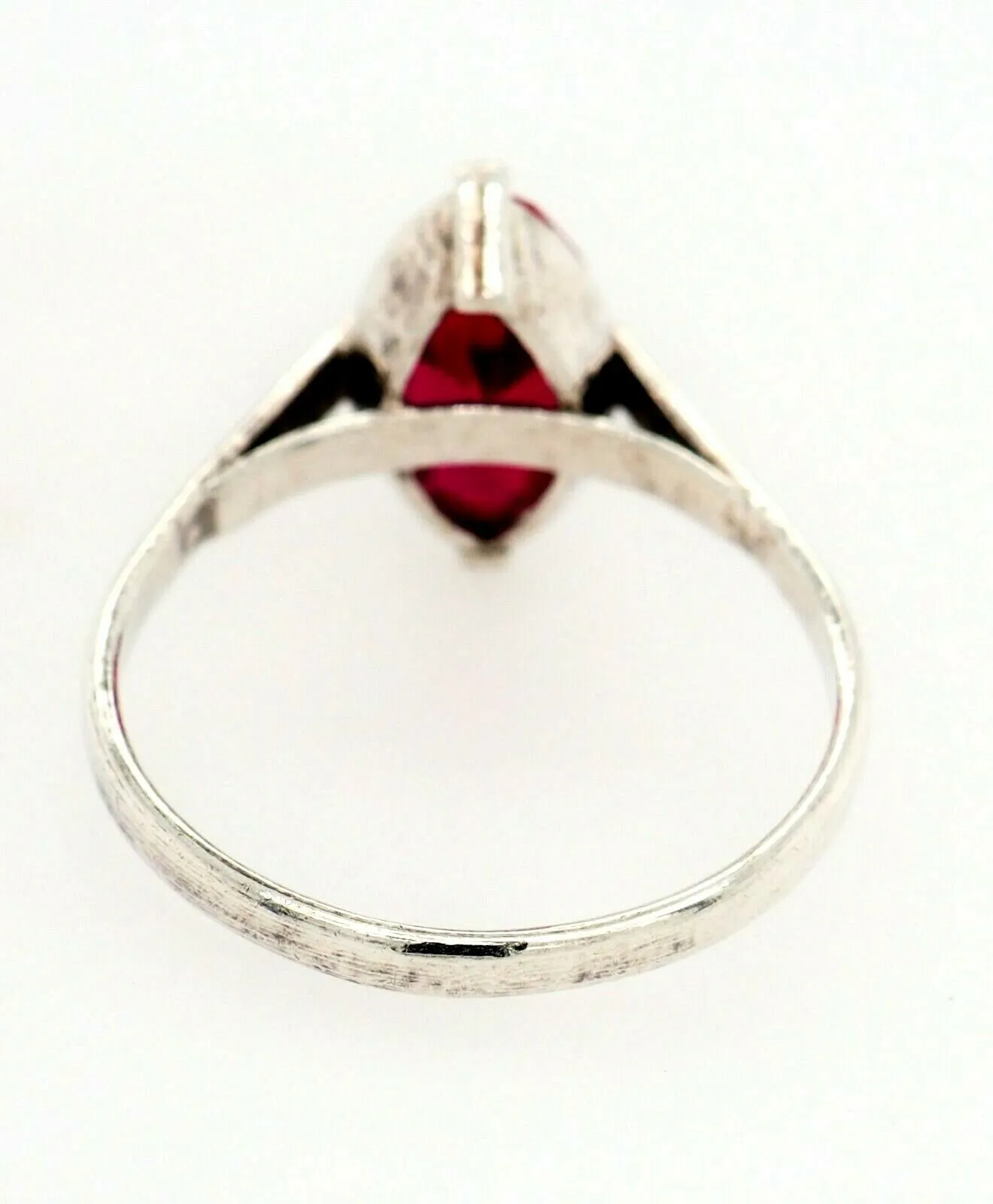 Ruby Sterling Silver Dress Ring