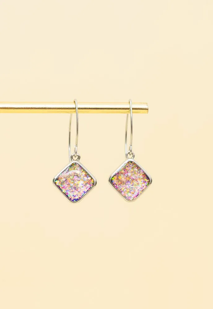 Silver Galaxy Earrings