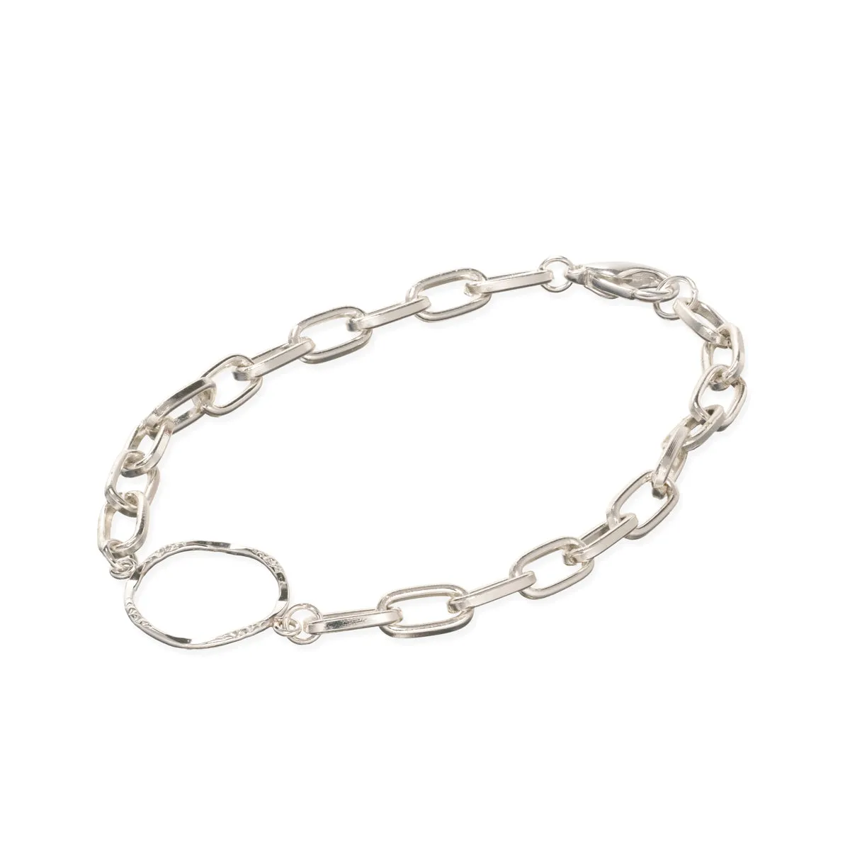 Silver Paperclip Bracelet