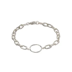 Silver Paperclip Bracelet